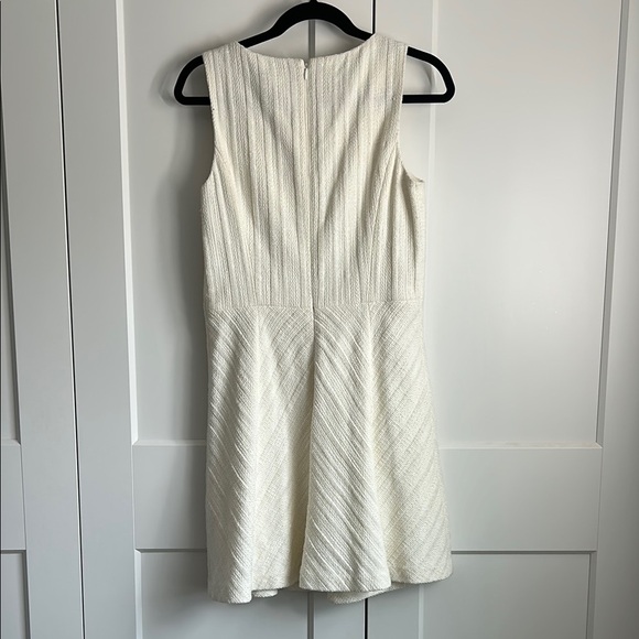 Theory Off White Cailen Tweed Classic Flare Dress | 8 - Picture 3 of 5
